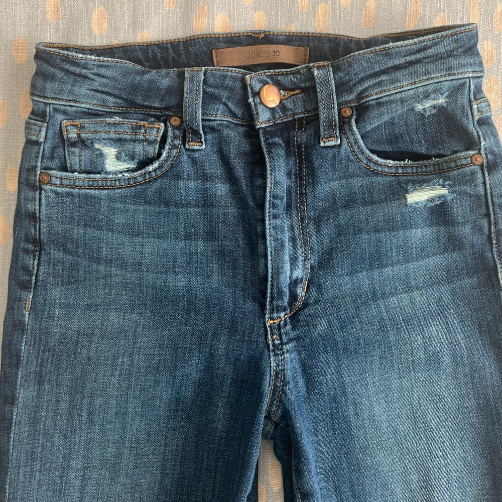 NWOT Joe's Jeans Size 24 High Rise Skinny Ankle Distressed Oksana - Picture 4 of 10